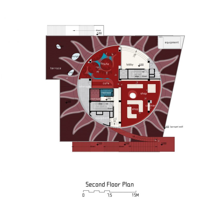 Second floor plan of Ceramic Pages by Wutopia Lab
