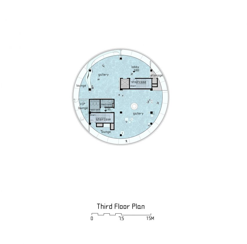 Third floor plan of Ceramic Pages by Wutopia Lab