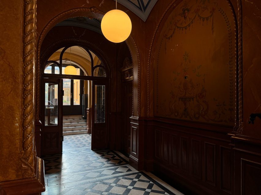 Entry way in grand Stockholm villa