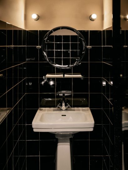 Bathroom of speakeasy in Beirut by Carl Gerges Architects