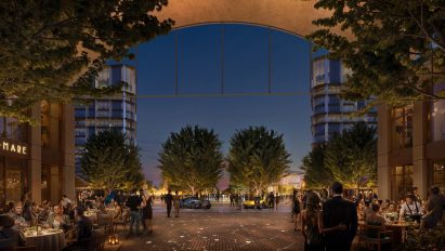 Render of Constanta plaza by Foster + Partners