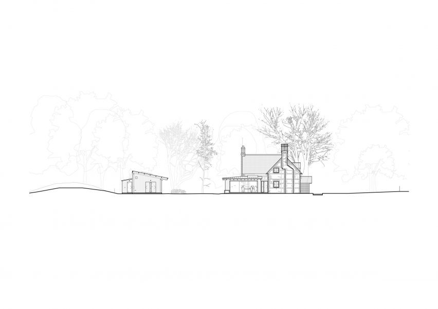 Section of Mill House by Cooke Fawcett
