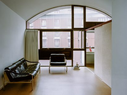 Interior of Crescent House flat renovation by TYPE