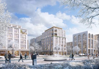 Rendering of New Tashkent in winter