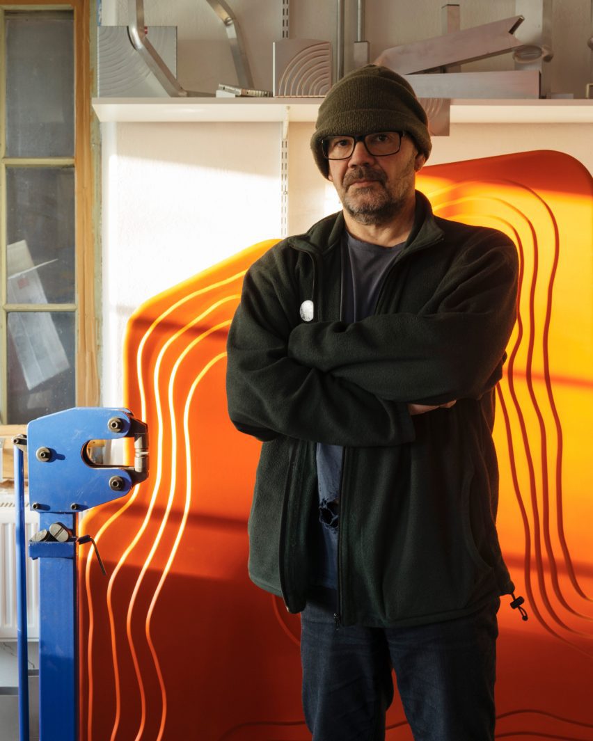 David Taylor in his studio