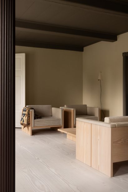 John Pawson-designed furniture in Dinesen Country Home renovation by Mentze Ottenstein