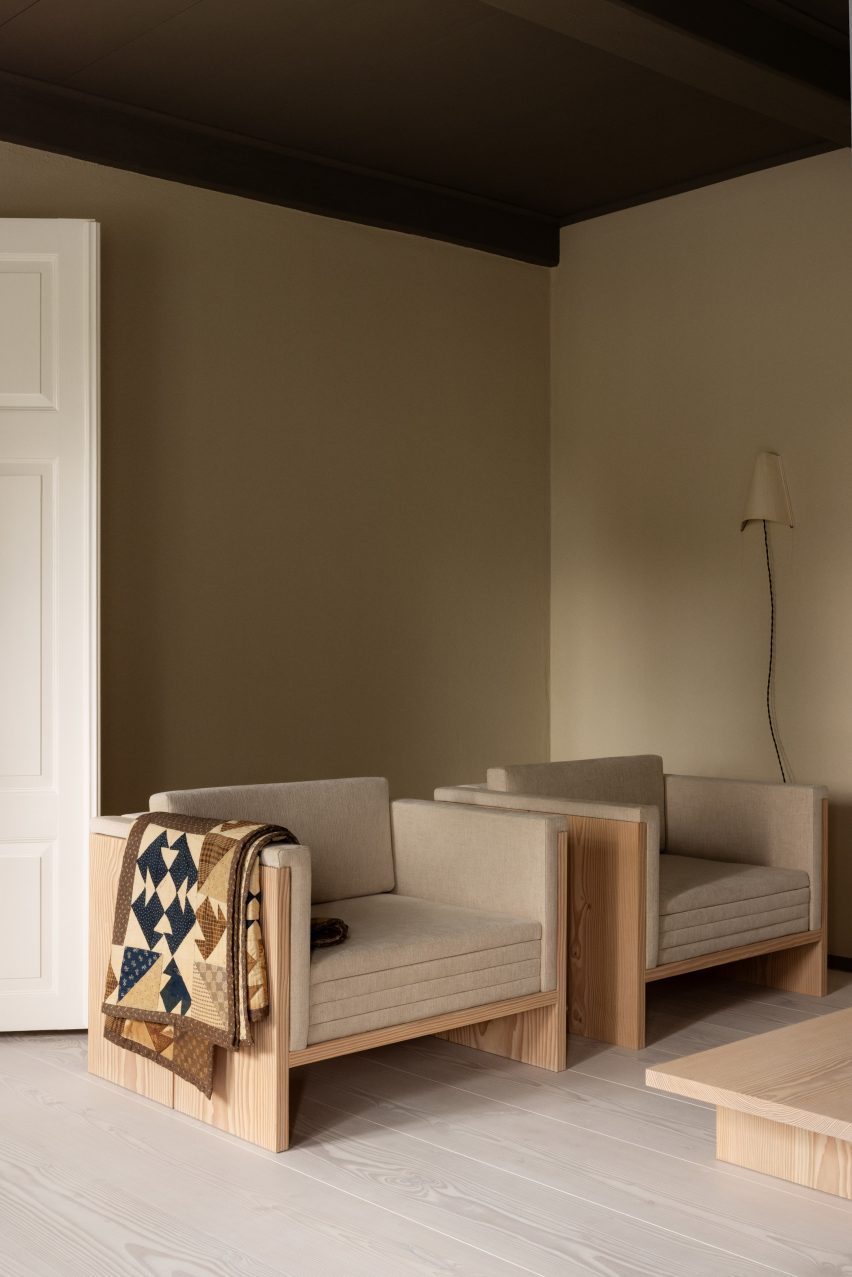 John Pawson-designed furniture in Dinesen Country Home renovation by Mentze Ottenstein