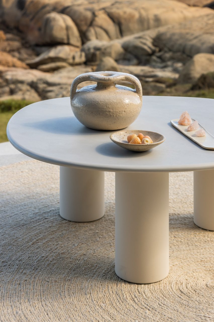 Dombolo outdoor tables by Haldane