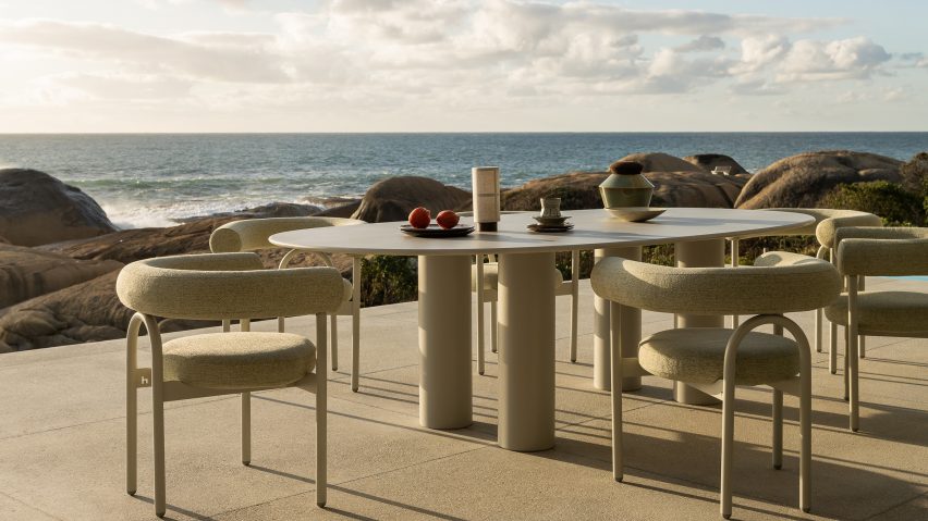 Dombolo outdoor tables by Haldane