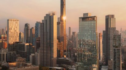 Brooklyn Tower at dusk