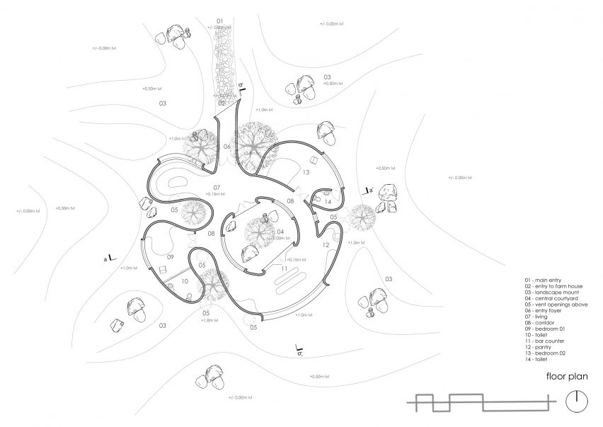 Plan of Into the Wild by Earthscape Studio