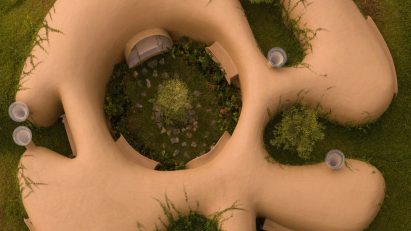 Aerial view of The Wild House