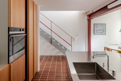 Kitchen interior within Elemental House by Archmongers