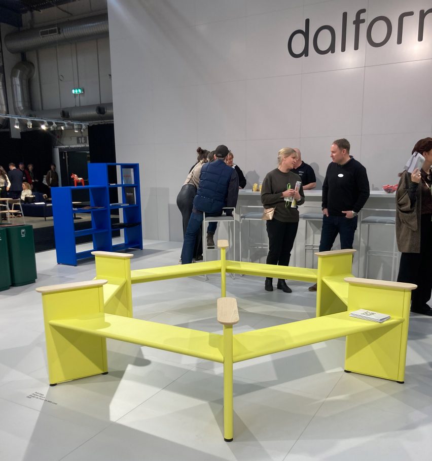 yellow bench