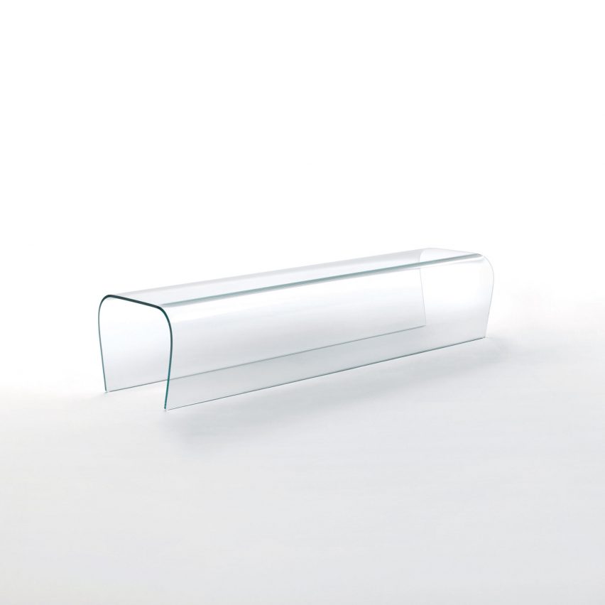 glass bench