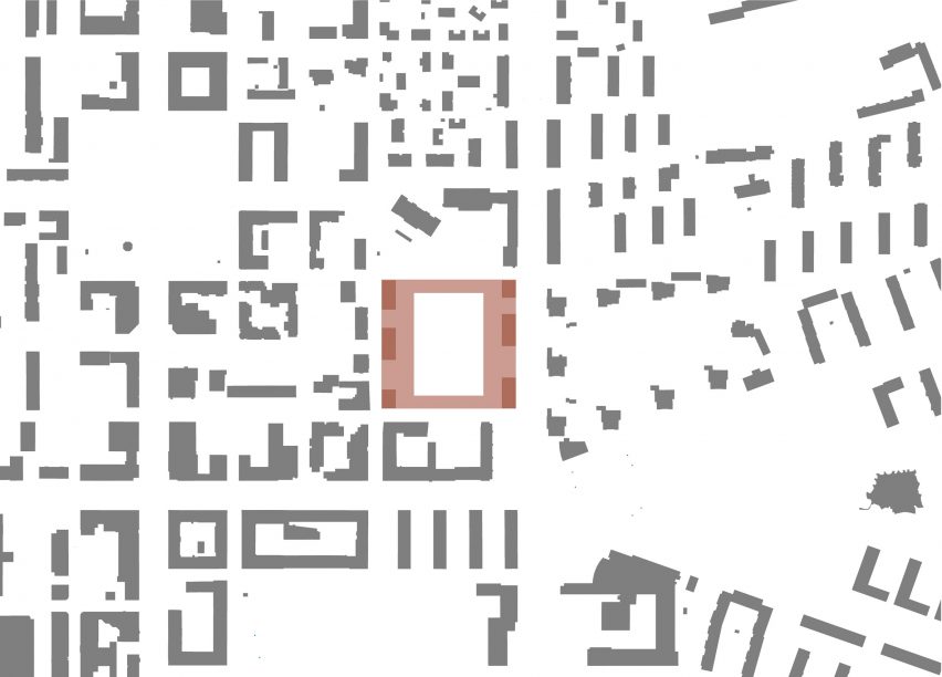 Site plan of Hybrid Stadium by JKMM Architects