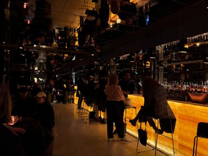 low lit bar