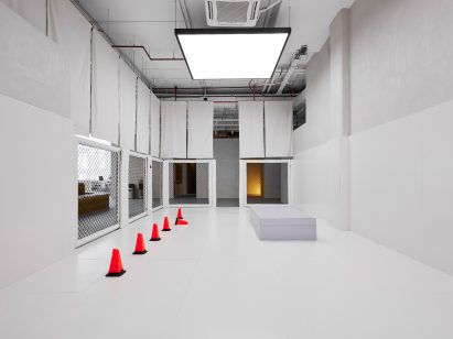 All-white training area