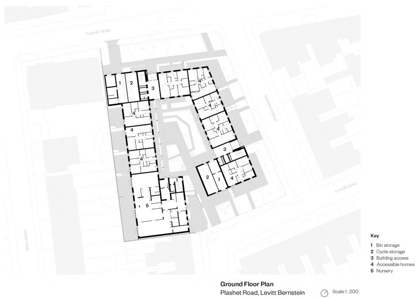 Ground floor plan Plashet Road by Levitt Bernstein