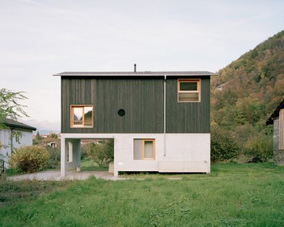 Exterior of The Wandering House by Lionel Ballmer Architectes