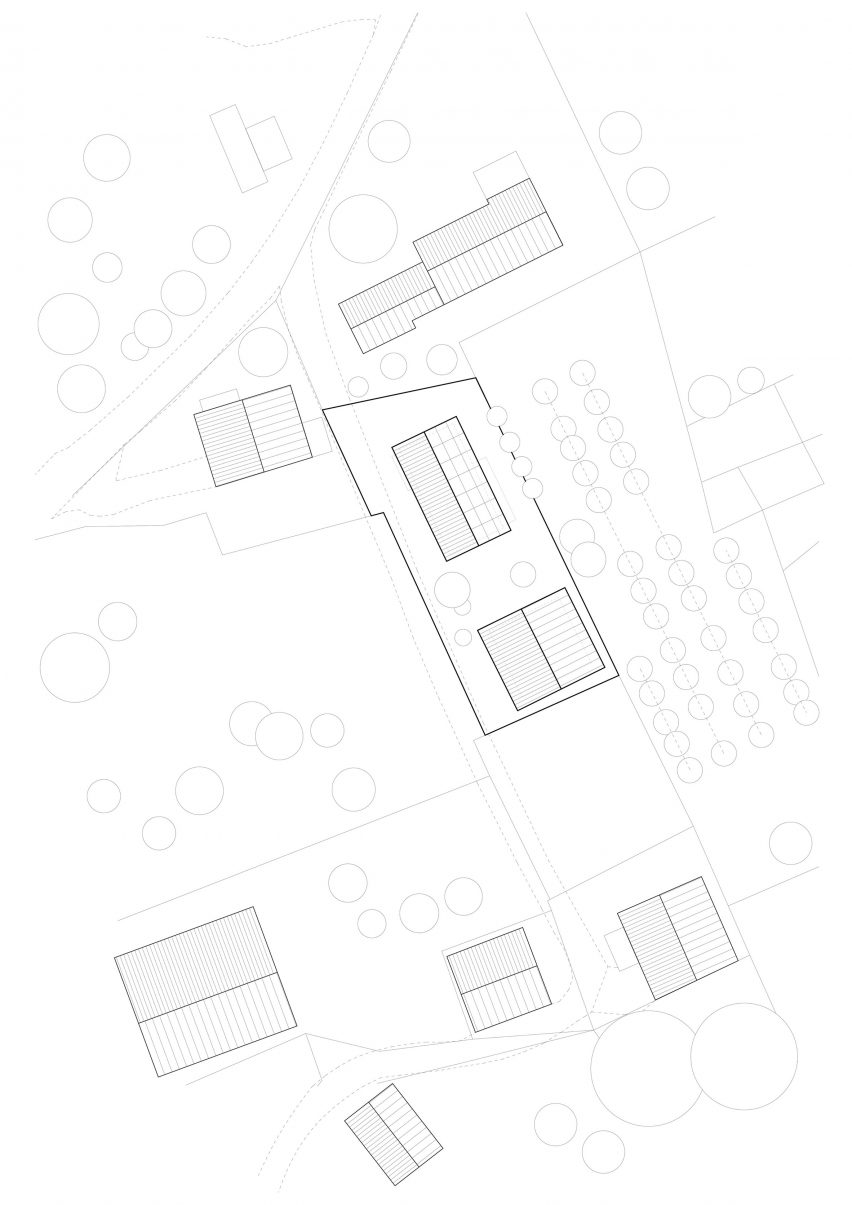 Site plan of The Wandering House