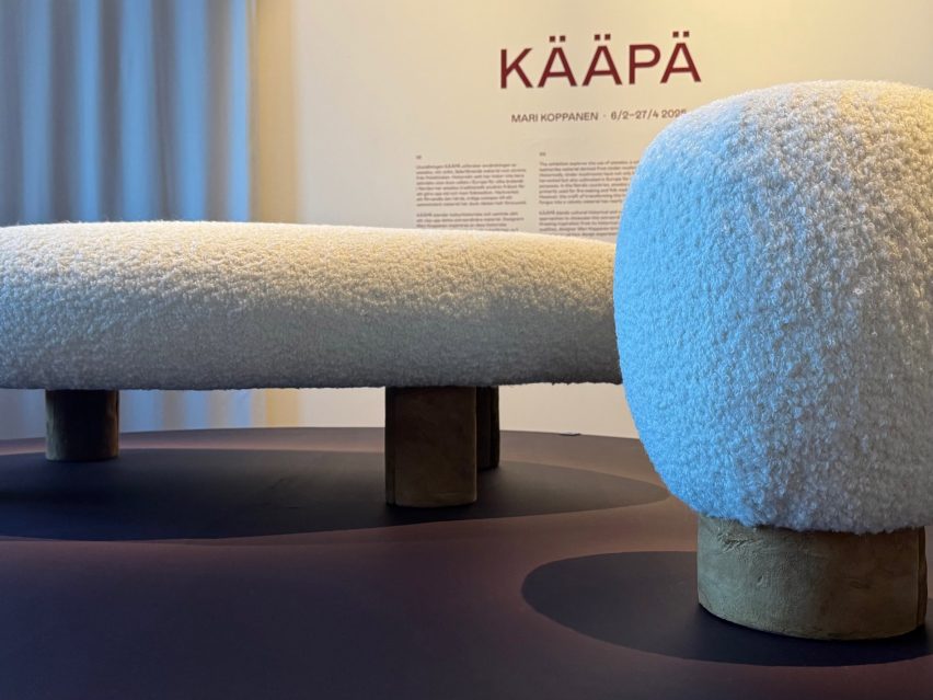 Fluffy stool and bench