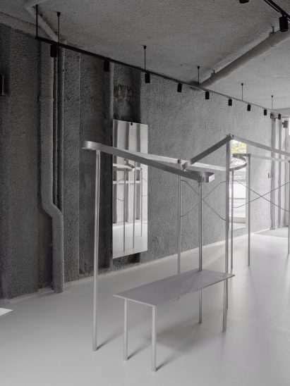 Metallic retail interiors