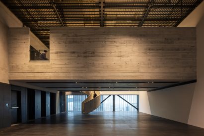 Gallery space interior at MASP extension by Metro Arquitetos Associados