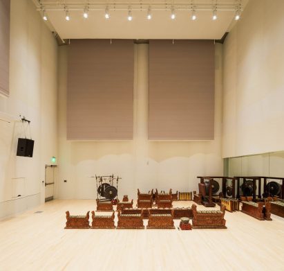 Interior of the MIT music building by SANAA