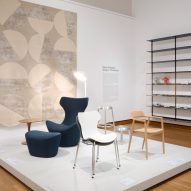 chairs on an exhibition display plinth