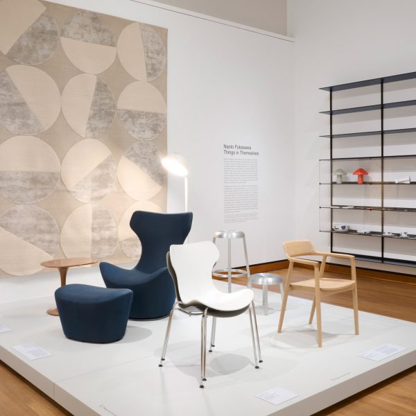 chairs on an exhibition display plinth