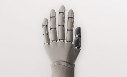 Render of a robot hand