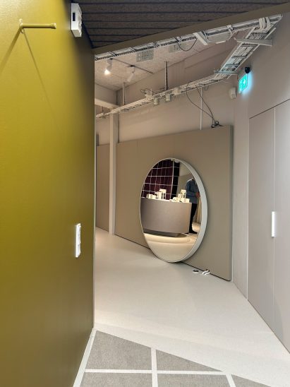 The installation is at the Tarkett showroom