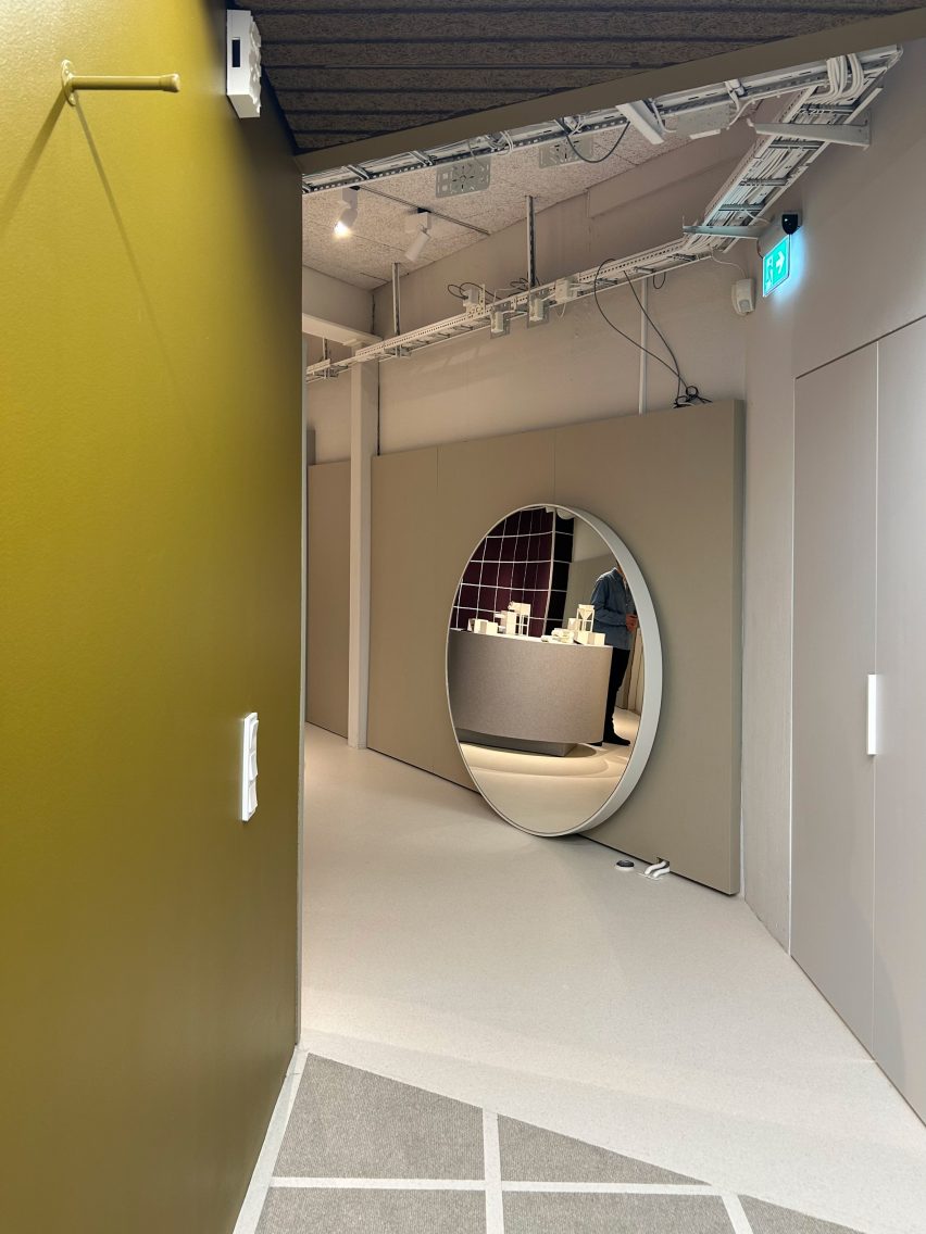 The installation is at the Tarkett showroom