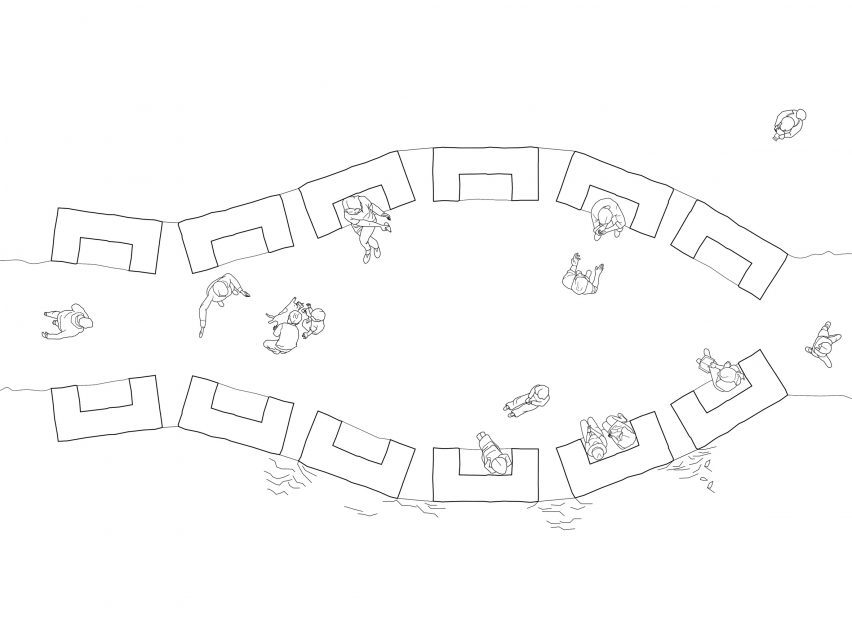 Plan of Open Chapel by Christopher Hesse Architects