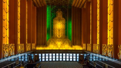 Art Deco interior at the Paramount Theatre in Oakland