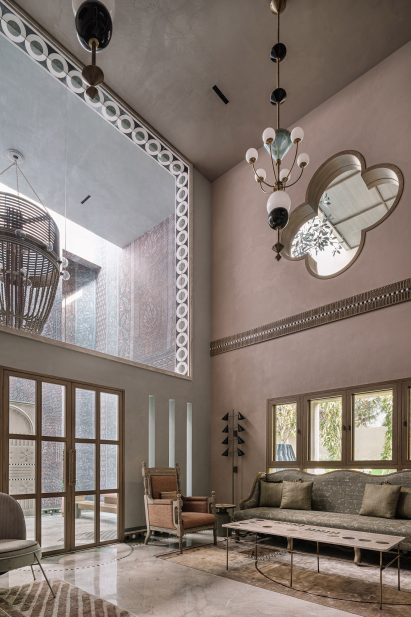 Marble-lined interiors by Multitude of Sins