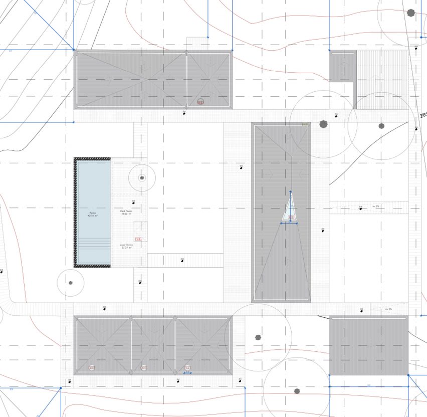 Site plan Casa Donovan by PIMAA Architects