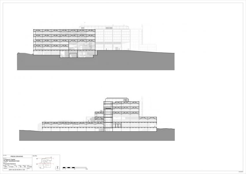Section of Plant by Twelve Architects and Masterplanners and Studio Knight Stokoe