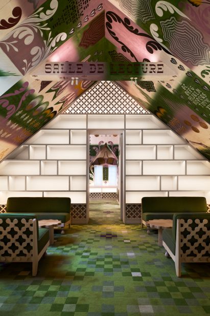 India Mahdavi-designed reading room in PoMo museum