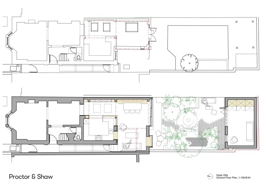 Plan of Hope Villa by Proctor & Shaw