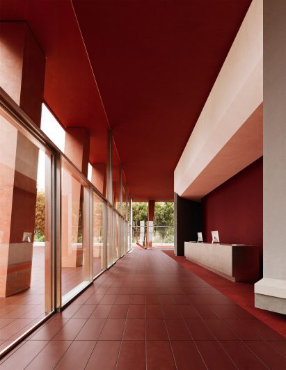 Interior render of Barcelona Tower by Ricardo Bofill Taller de Arquitectura