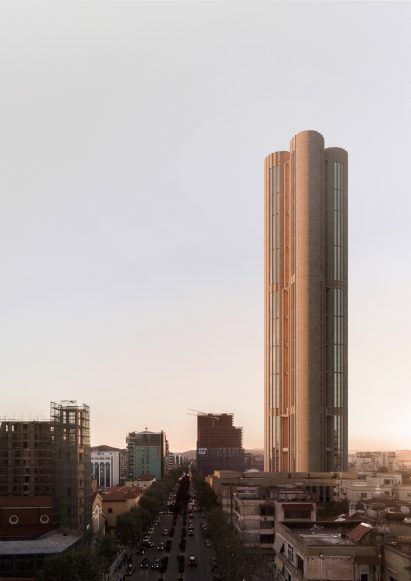 Render of Papuli Tower set to be completed in Tirana
