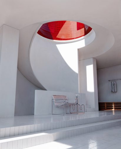 Interior view of apartment within Red Sol Resort by Ricardo Bofill Taller de Arquitectura
