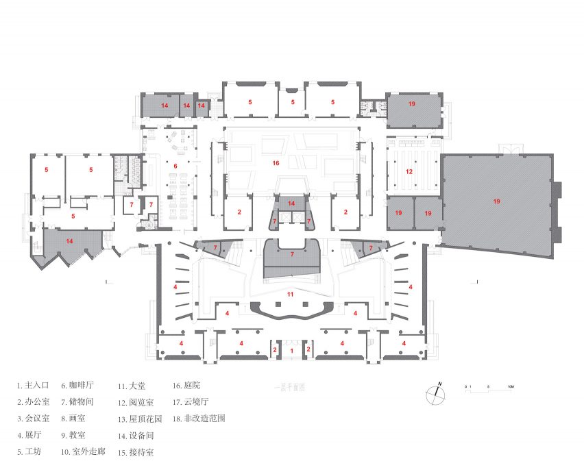 Shanghai Jiao Tong University School of Design Building ground floor plan