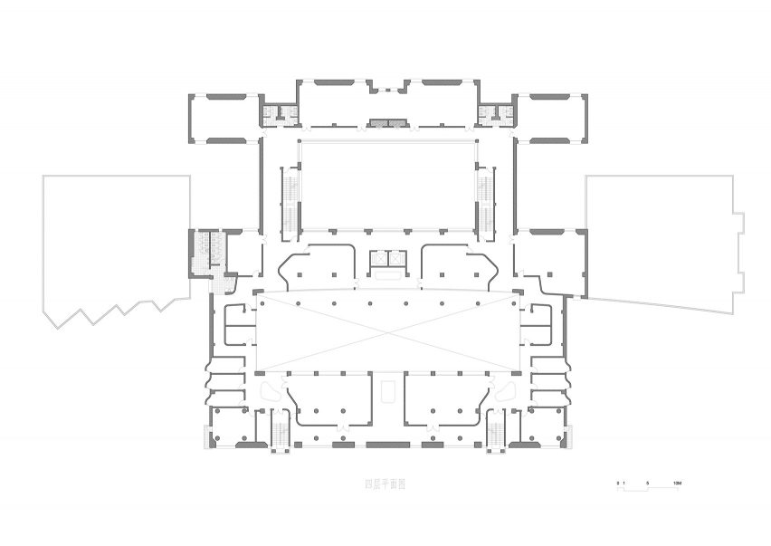 Shanghai Jiao Tong University School of Design Building third floor plan