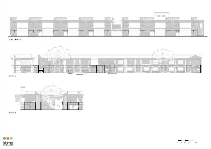 Sections of Sai Kirupa Special School by Biome Environmental Solutions
