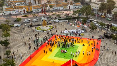 Mega Mat installation by MVRDV at Bangkok Design Week