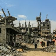 Destroyed homes in Gaza