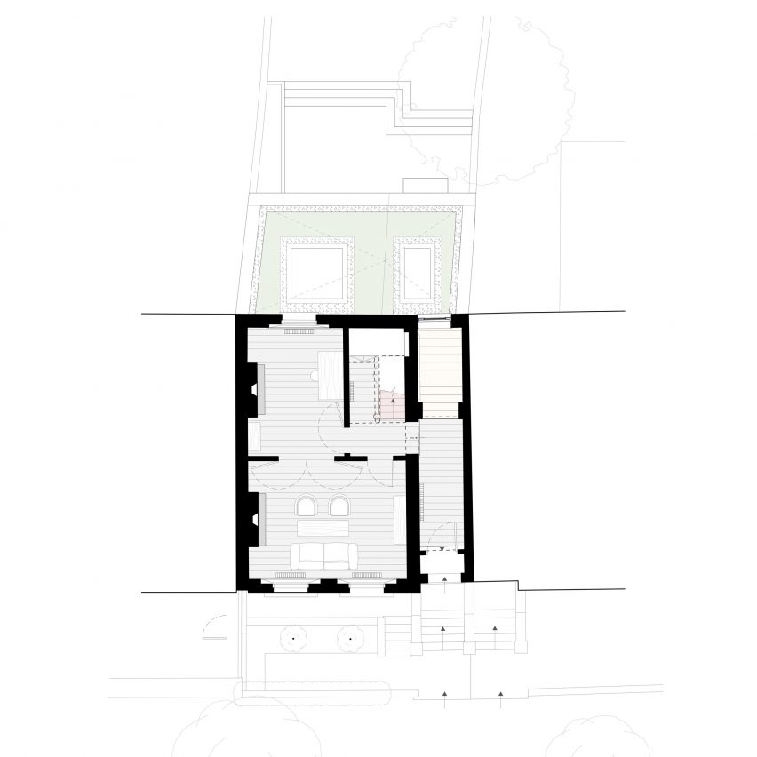 Plan of Hoj House by Studio Merlin